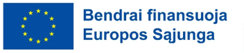Europos Sąjungos emblema – Bendrai finansuoja Europos Sąjunga